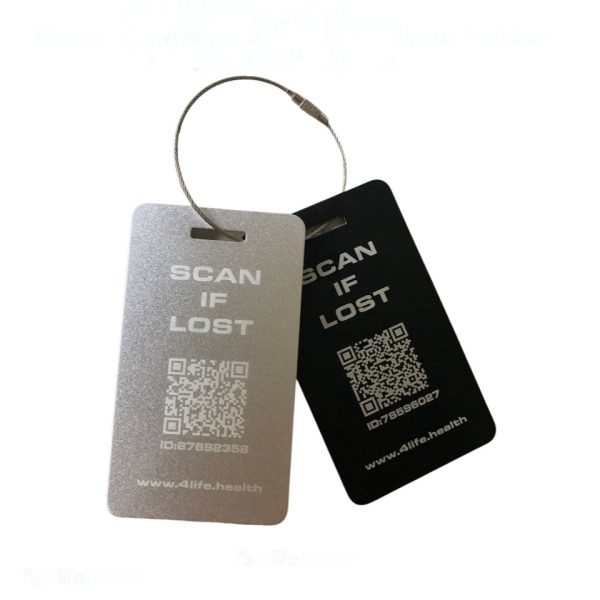 Travel ID Tag with QR Code for Luggage